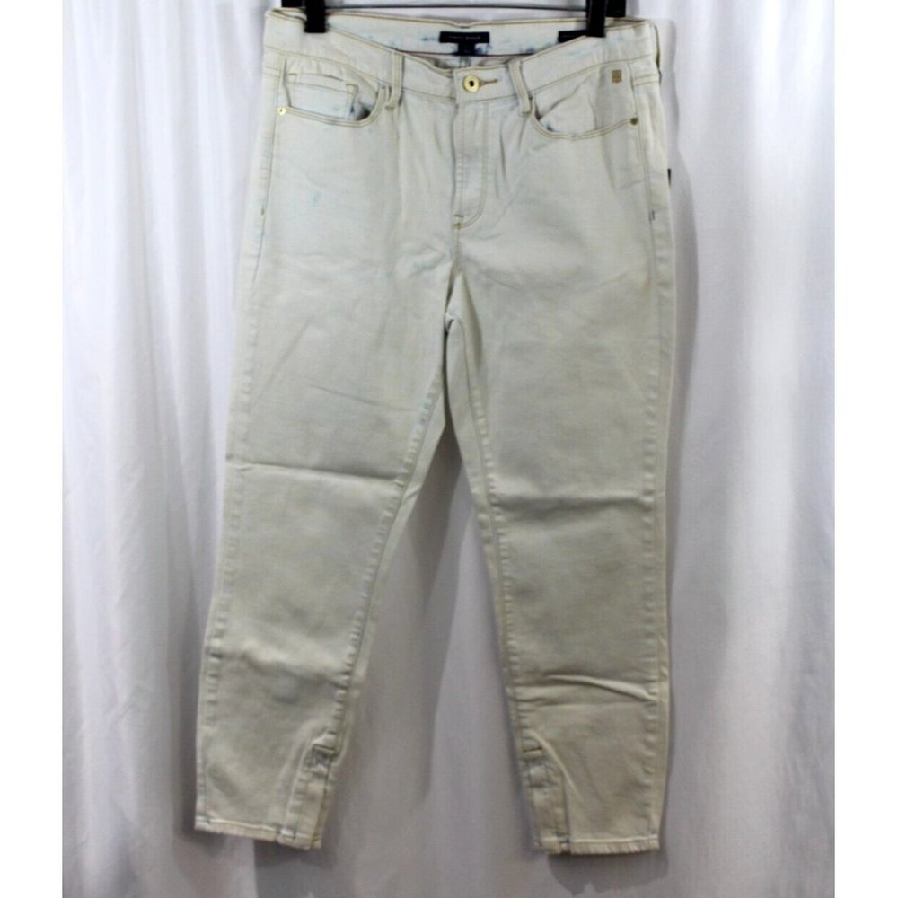 NWT Tommy Hilfiger Womens Tie Dye Greenwich Midrise Skinny Crop Jeans 10